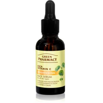 Green Pharmacy Cica + Vitamin C ser cu efect iluminator cu vitamina C
